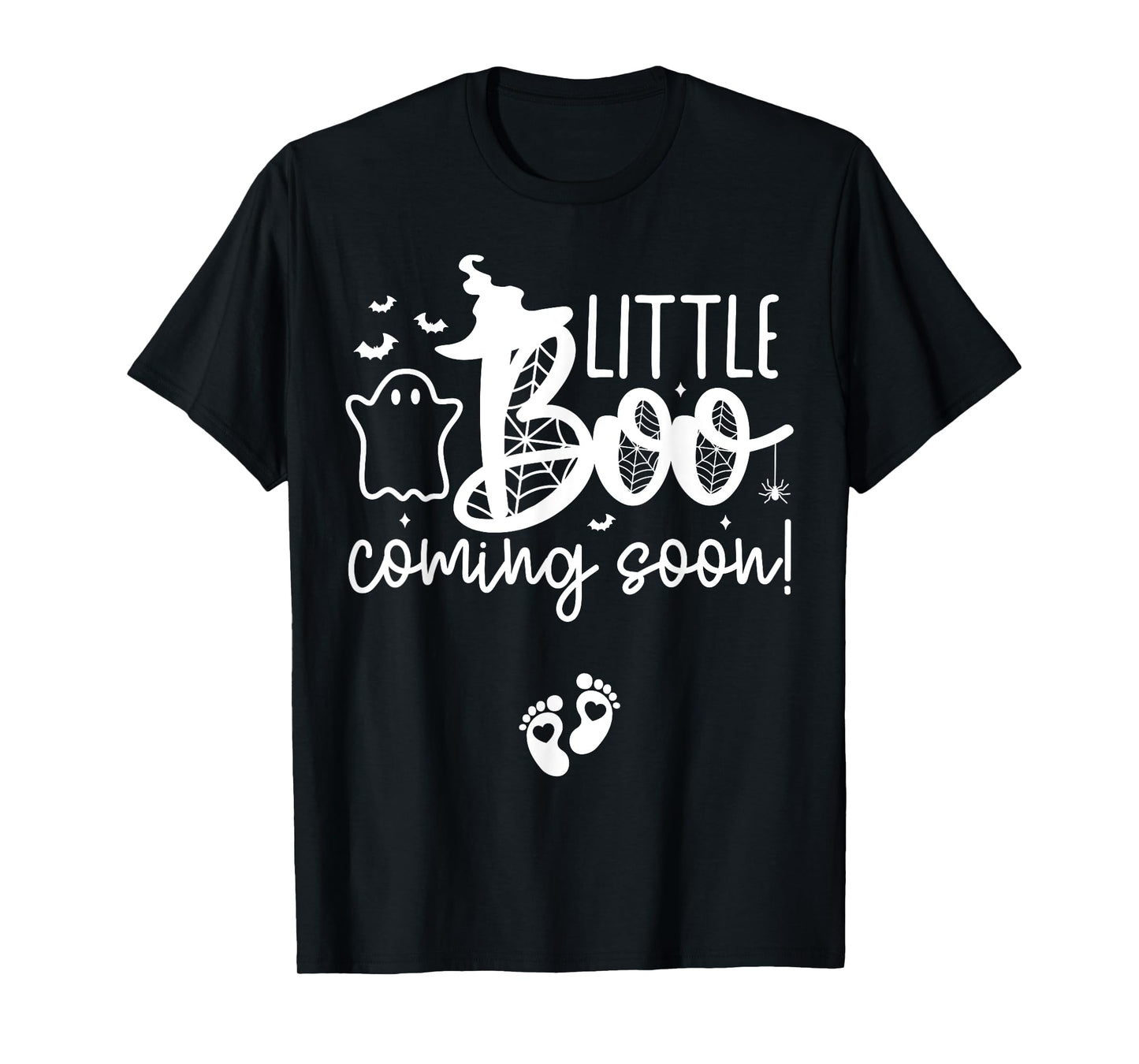 Halloween Pregnancy Announcement Little Boo Coming Soon T-Shirt