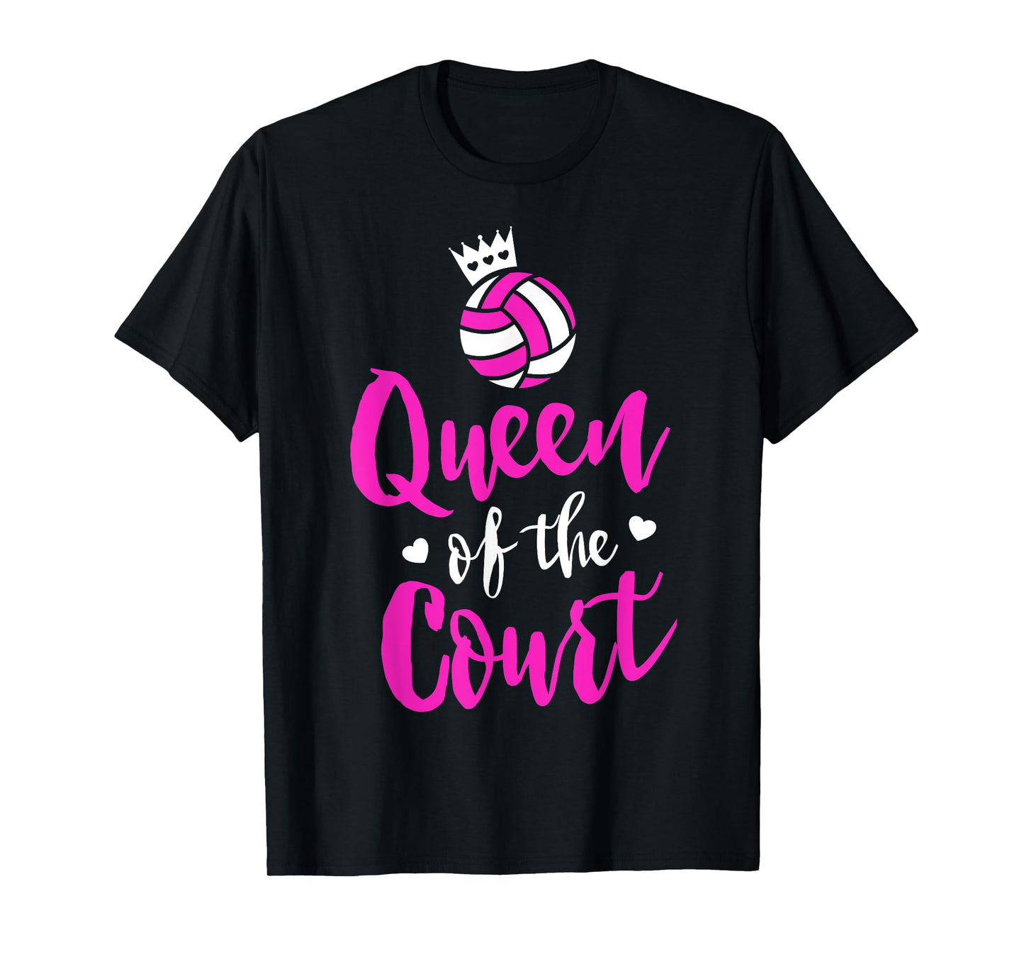 Volleyball Queen Shirt for Girls Cute Player Coach Gift Idea T-Shirt