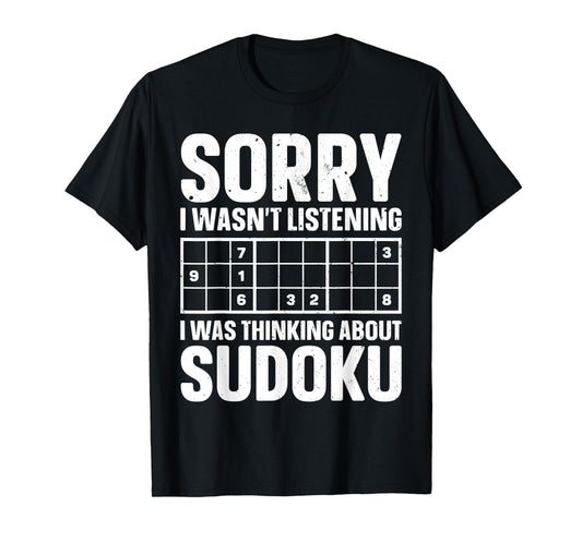 Cool Sudoku Design For Men Women Sudoku Player Sudoku Lover T-Shirt