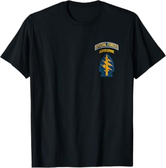 Special Forces Airborne SF Green Beret Logo Military Veteran T-Shirt
