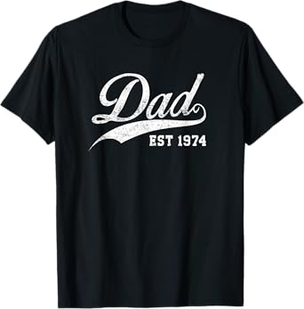 Dad Established 1974 Father's Day T-Shirt