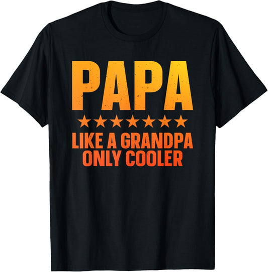 Funny Papa Art For Grandpa From Grandkids Father's Day Papa T-Shirt