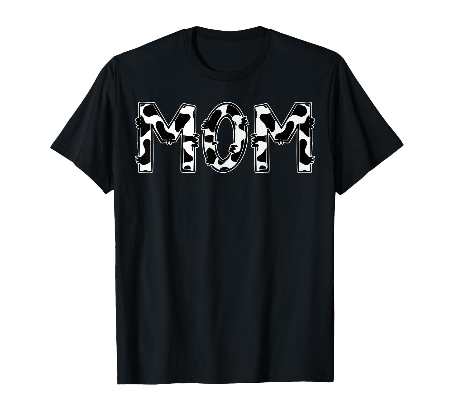 Mom Cow Print Aesthetic Farm Animal Pattern Farmer Cowgirl T-Shirt