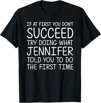 JENNIFER Gift Name Personalized Birthday Funny Christmas T-Shirt