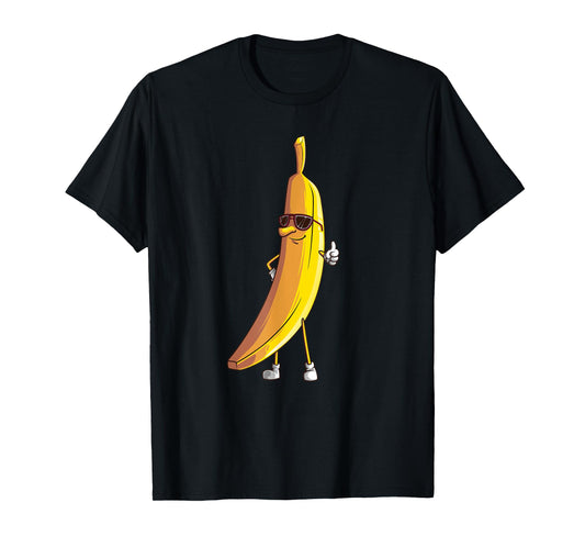 Cool Banana Wearing Sunglasses | Funny Fruit Eyewear Gift T-Shirt