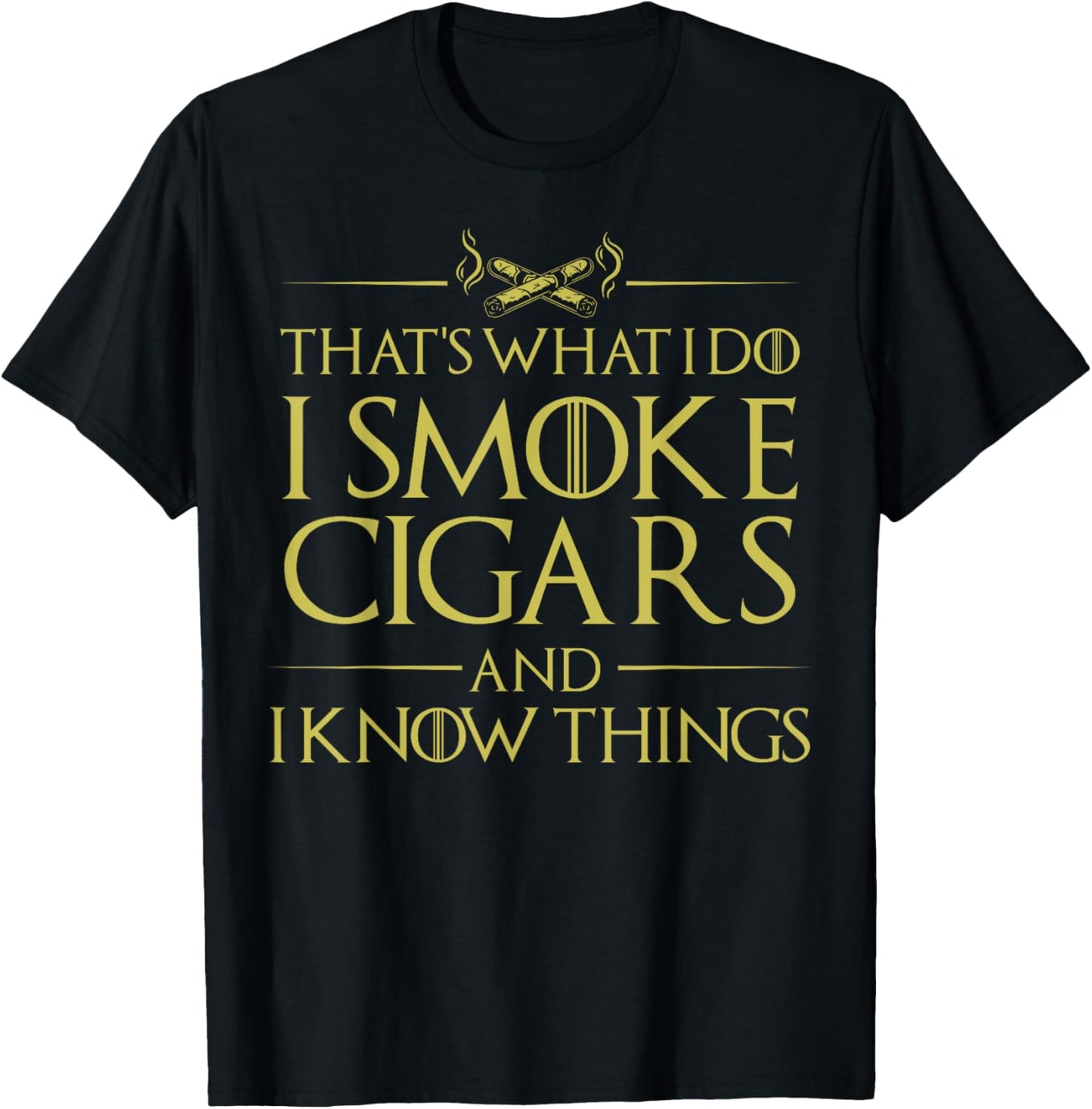 Smoke Cigars Smoker - Ideal Clever Class Men Gift T-Shirt