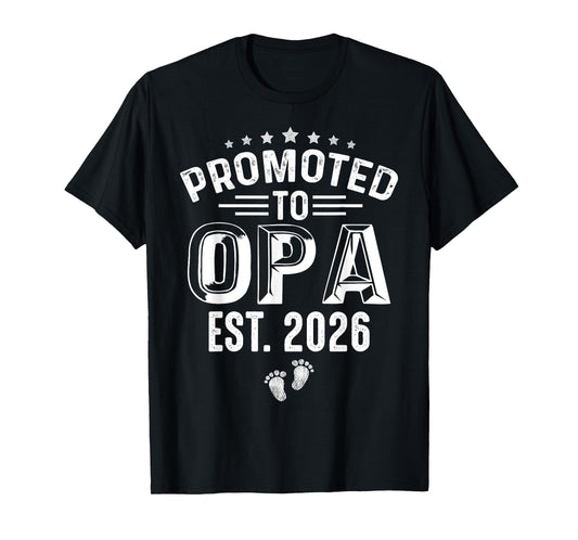Promoted To Opa est.2026 Father's Day First time Opa T-Shirt