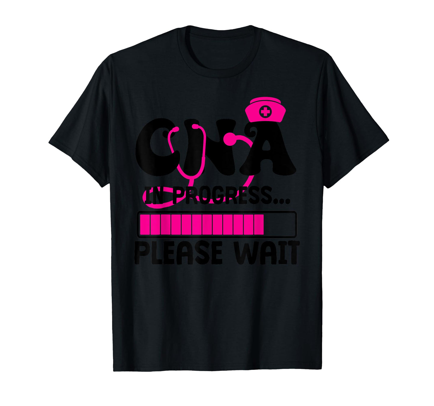 Cute CNA in Progress Funny Retro School CNA Future CNA T-Shirt