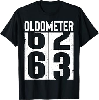 Funny 63 Years Old 63rd Birthday Odometer Oldometer Gift Men T-Shirt