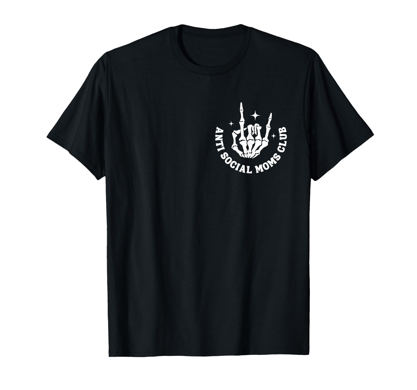 Anti Social Moms Club Groovy Funny Mom Life Mama Anxiety T-Shirt