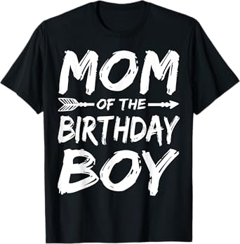Mom of the birthday boy matching family party T-Shirt