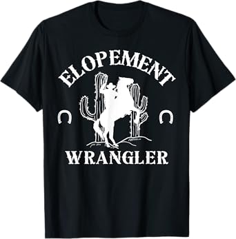 Retro Elopement Wrangler RBT Registered Behavior Therapist T-Shirt