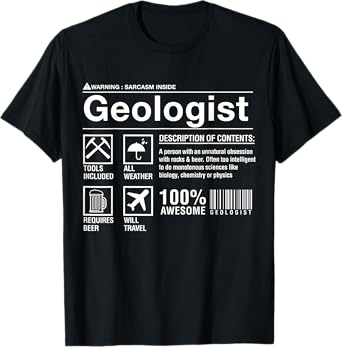 Geologist composition, funny t-shirt for geology student T-Shirt