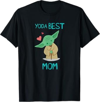 Star Wars Yoda Best Mom Hearts Mother's Day T-Shirt