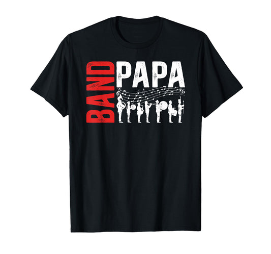 Band Papa Proud Marching Band Papa Grandpa T-Shirt