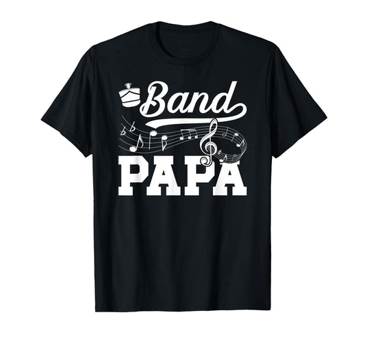Band Papa Proud Marching Band Papa Grandpa T-Shirt