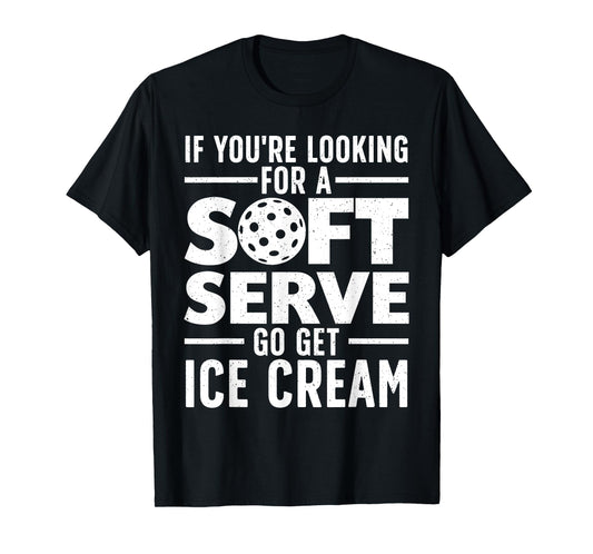 Cool Pickleball For Men Women Pickle Ball Player Soft Serve T-Shirt