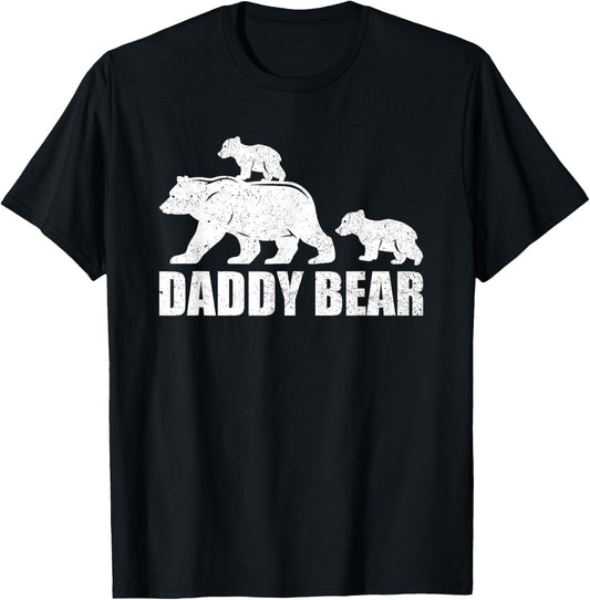 Daddy Bear 2 Cubs Shirt Daddy Bear Twin TShirt Dad 2 Kids T-Shirt