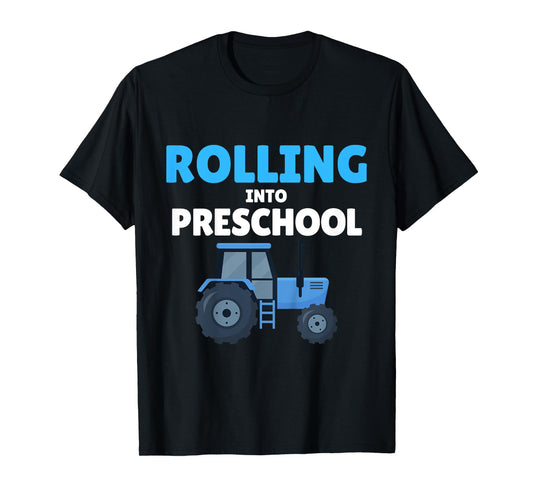 Back to School Tractor Construction First Day of Preschool T-Shirt