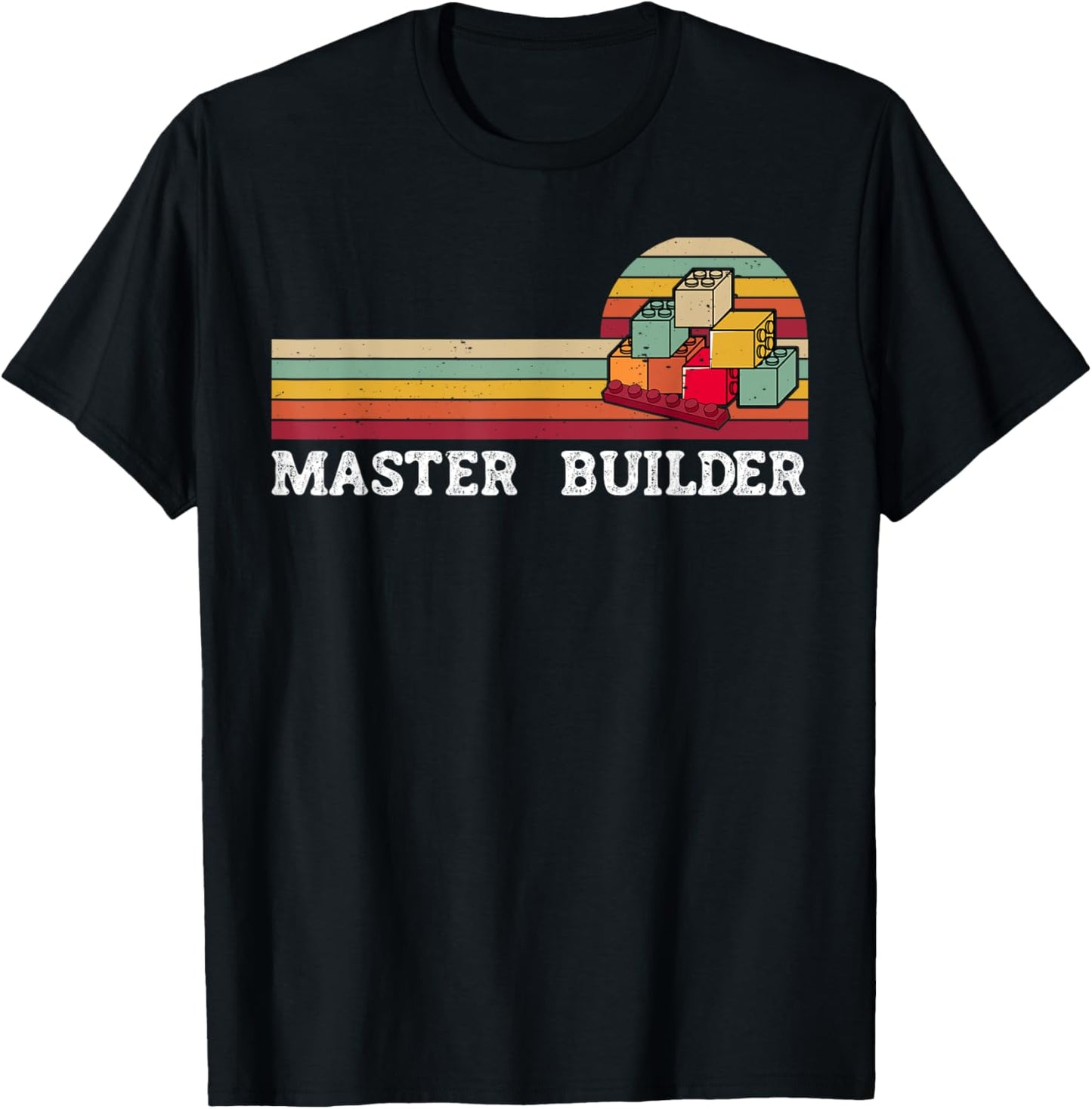 Master Builder Cool Builder Building Blocks Set Toys T-Shirt