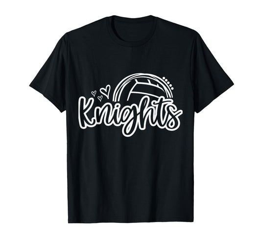 Knights Volleyball Must Have Retro Trendy Game Day Spirit T-Shirt