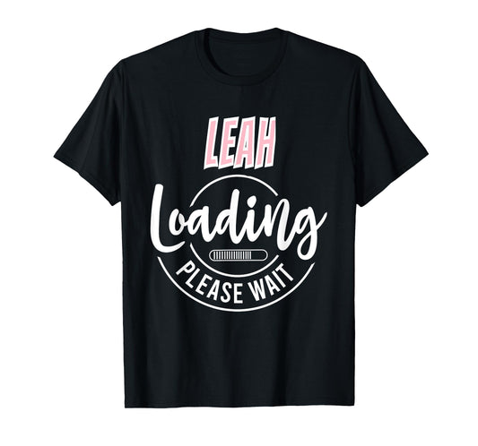 Leah Custom Personalized Girls Baby Shower Shirt T-Shirt