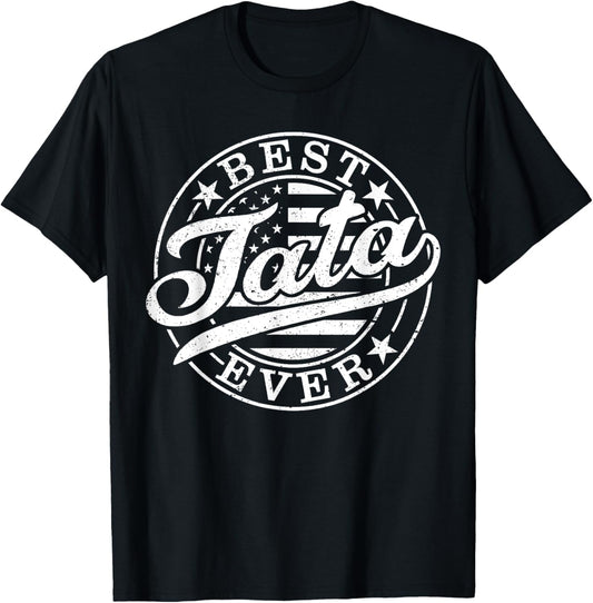 Best Tata Ever Father's Day American US Flag T-Shirt