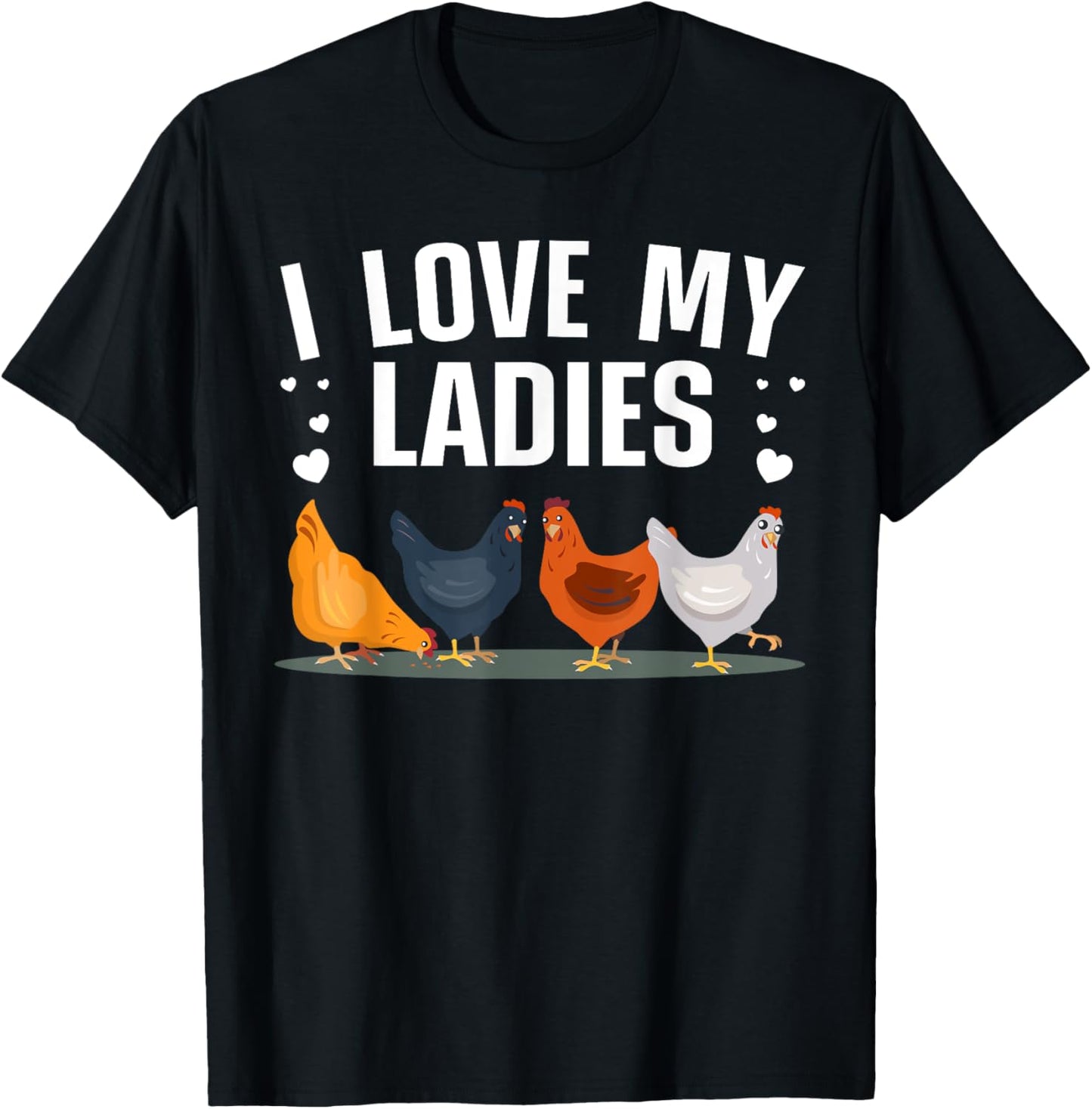 Funny Chicken Art Men Women Ladies Chicken Farmer Whisperer T-Shirt