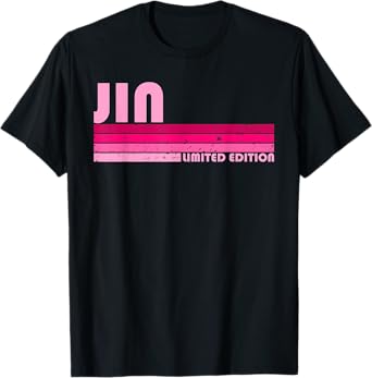 JIN Name Personalized Retro Vintage 80s 90s Birthday T-Shirt