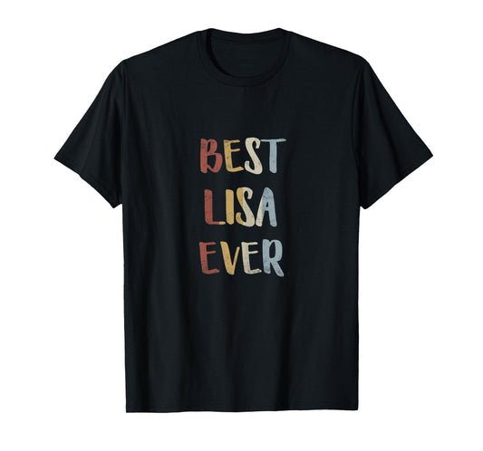 Best Lisa Ever Retro Vintage First Name Gift T-Shirt