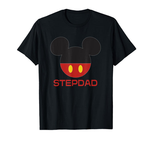 Disney Mickey Mouse Icon Shorts Stepdad Father’s Day T-Shirt