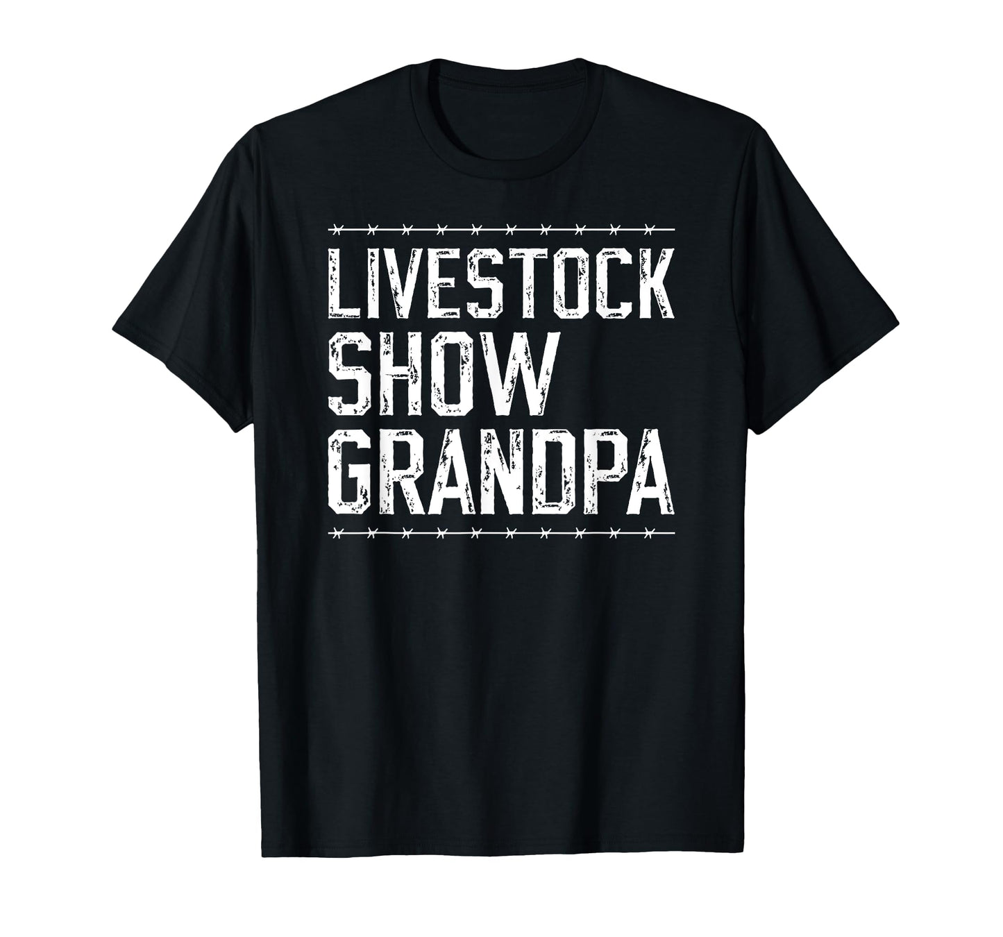 Livestock Show Grandpa Proud Livestock Show Grandfather T-Shirt