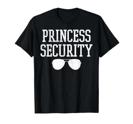 Halloween Dad Mom Daughter Adult Costume Princess Security T-Shirt