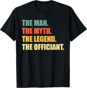 Funny Wedding Officiant Art For Men Dad Ordained Minister T-Shirt