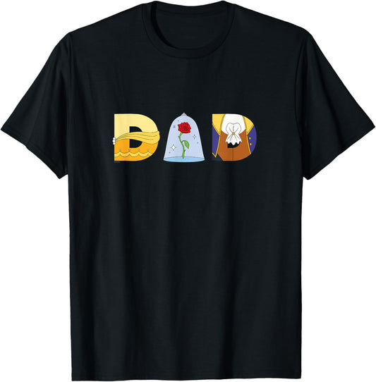Disney Beauty and the Beast Belle Father’s Day Birthday Dad T-Shirt