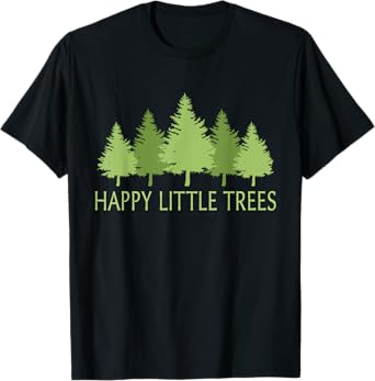 Happy Little Vintage Adorable Forest Funny Outfits Trees T-Shirt