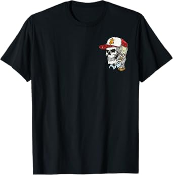 Always Tired Never Broke Money Skull Cap 2 Sides T-Shirt