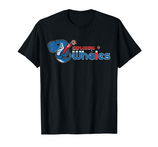 Exploding Whales Funny Whale Joke T-Shirt
