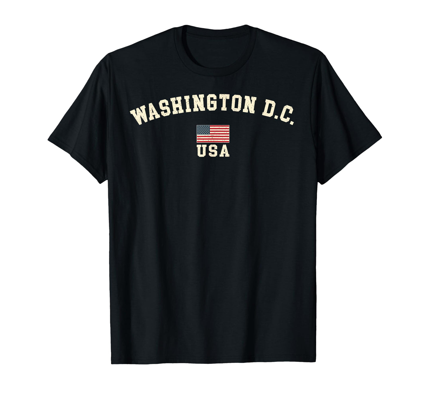 Vintage Washington DC USA American Flag Souvenir Retro T-Shirt