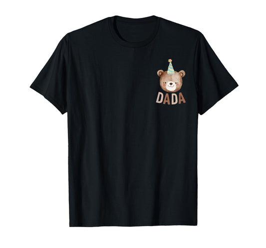 Dada Teddy Bear 1st Birthday Boy Girl Family Matching Party T-Shirt