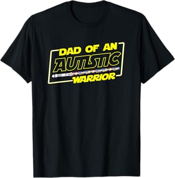Father's Day Autism Warrior Awareness Dad T Shirt for Men T-Shirt