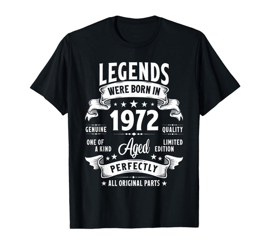 Vintage 1972 53 Year Old Gifts For Men Women 53rd Birthday T-Shirt