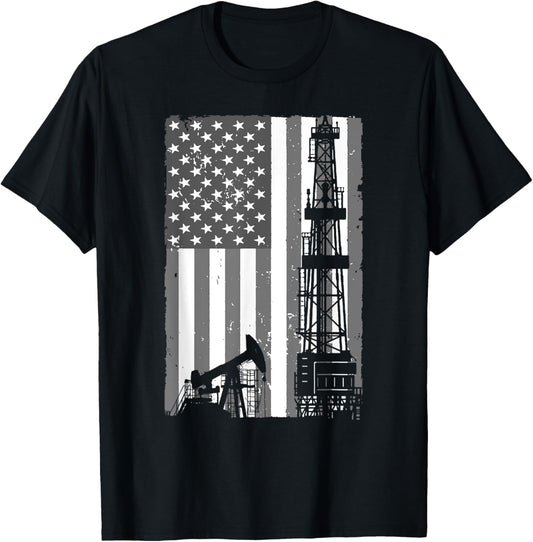 Cool Oil Field Art For Men Women Oilfield Drilling Lovers T-Shirt