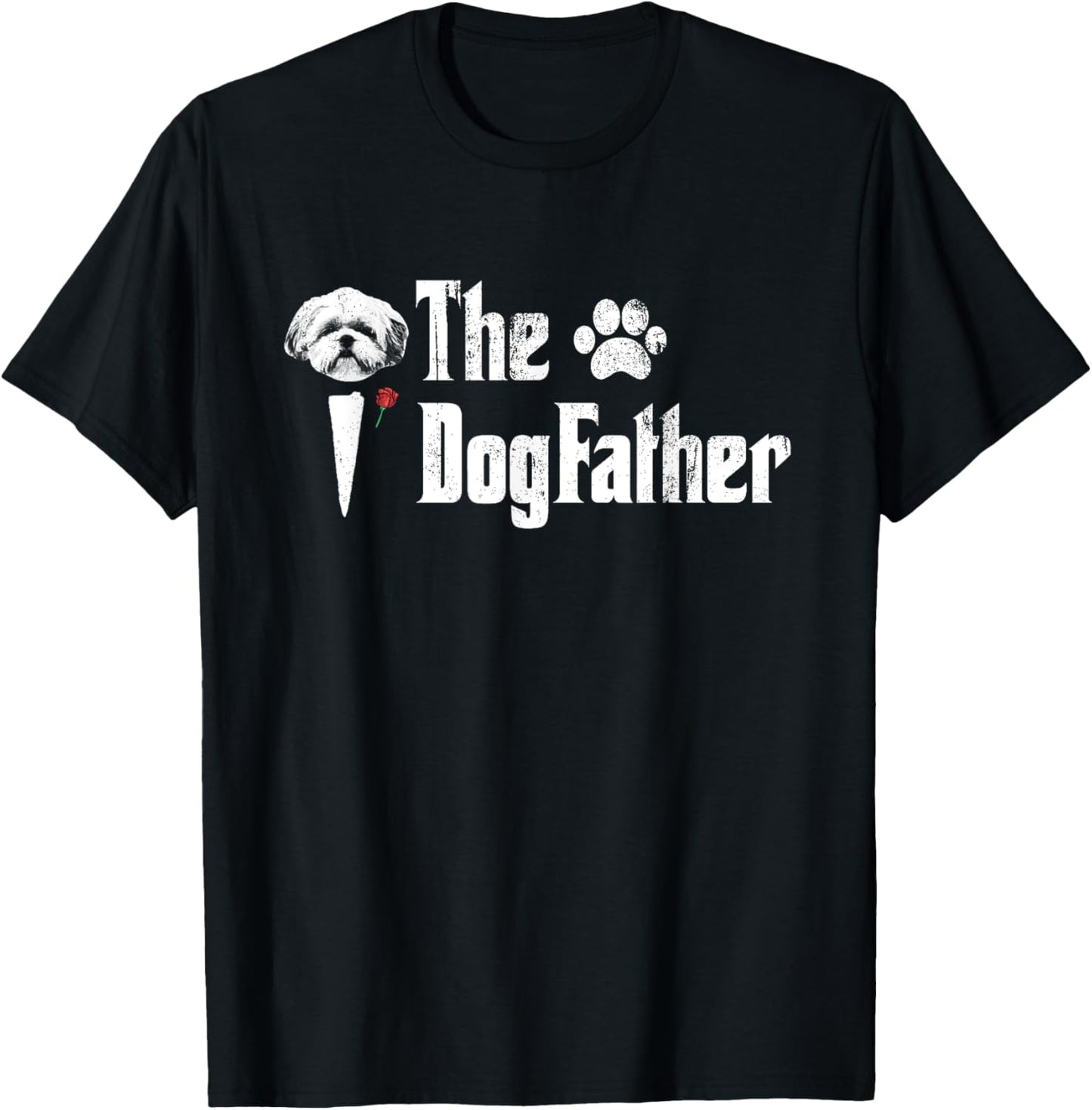 The Dogfather Shih Tzu Dog Dad Father's Day Gift T-Shirt