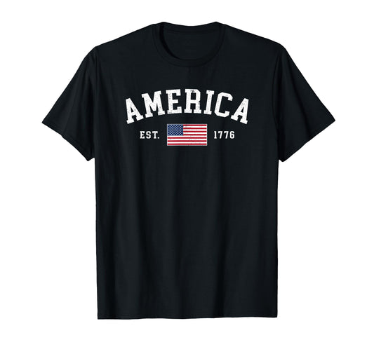 American Flag USA United States Of America US 4th of July T-Shirt