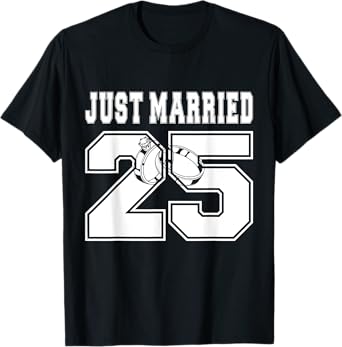 2025 Just Married Wife Husband Matching Honeymoon T-Shirt