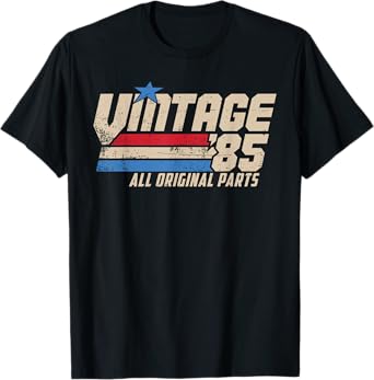 Vintage '85 Retro 40th Birthday Top for Men 1985 Dad USA 40 T-Shirt