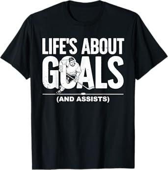 Cool Ice Hockey For Men Women Hockey Lover Goalie Sports T-Shirt