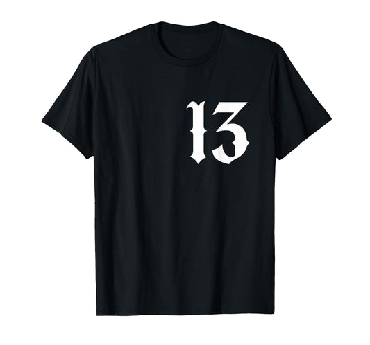 13 T-Shirt, Lucky Number 13, 13 Mobile Phone Case, Hoodie Number 13 T-Shirt