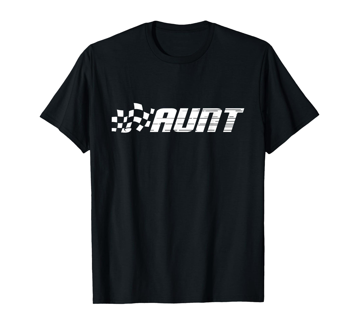 Racing Birthday Party Matching Family Race Car Pit Crew Aunt T-Shirt